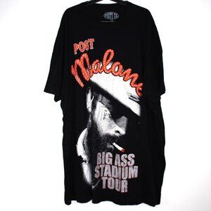 Posty Co Mens One Size Post Malone Big Ass Stadium Tour Pajama T-Shirt NEW N1369